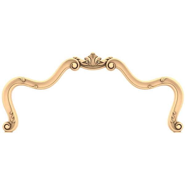 Baroque Elegance Arch 3D STL model for CNC