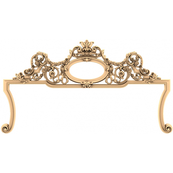 Ozdobený 3D model rámu Elegance Frame