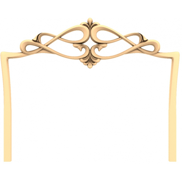 Ozdobný Elegance Frame Decor 3D STL model pre CNC