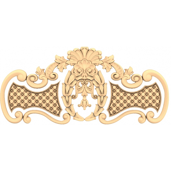 Baroque Elegance Panel 3D STL Model