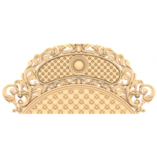 Royal Elegance Headboard 3D Model for CNC Woodworking