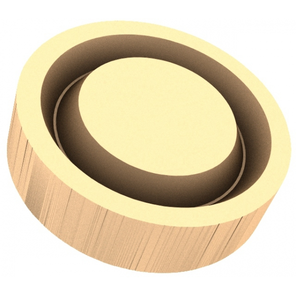 Elegant Circular Relief 3D STL Model for CNC