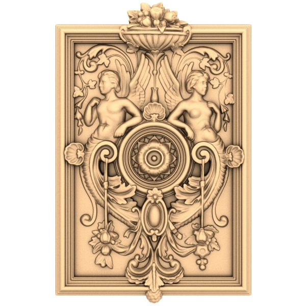 Elegance in Relief - 3D Decorative Panel STL Model