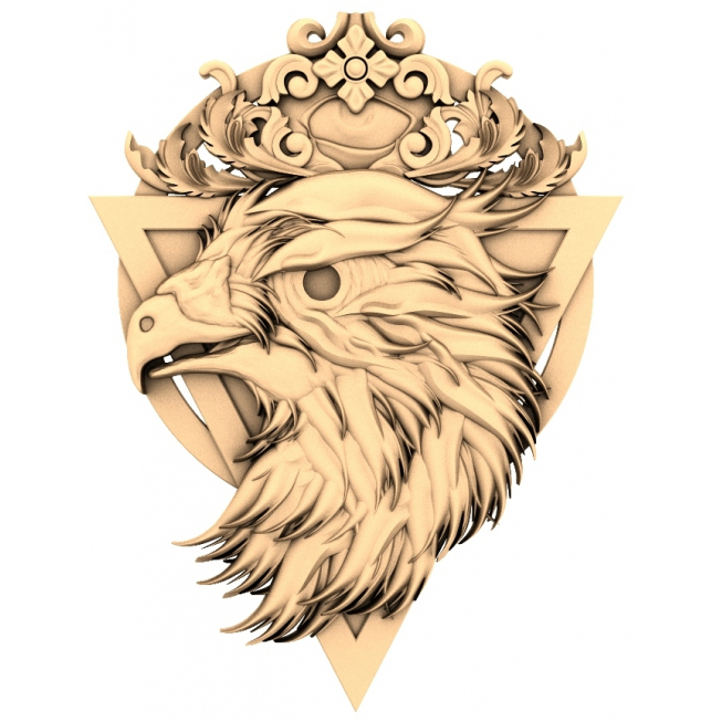 Majestic Griffin Crest 3D STL-model