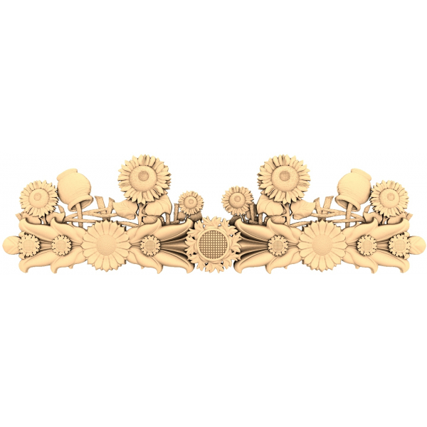Sunflower Symphony 3D STL Model til CNC Sunflower Symphony 3D STL Model til CNC