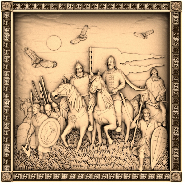 Knights of Valor 3D Relief Model for CNC Knights of Valor 3D Relief Model for CNC