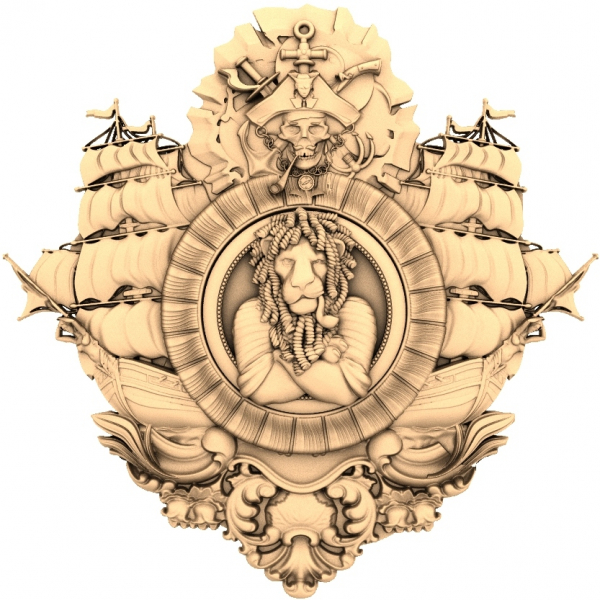 Lion's Armada 3D Model for CNC and 3D Printing