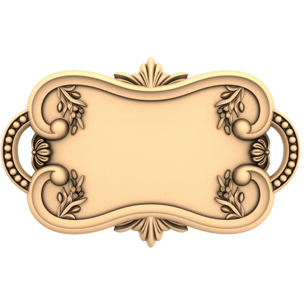 Floral Elegance Panel - Decorative 3D Model for CNC