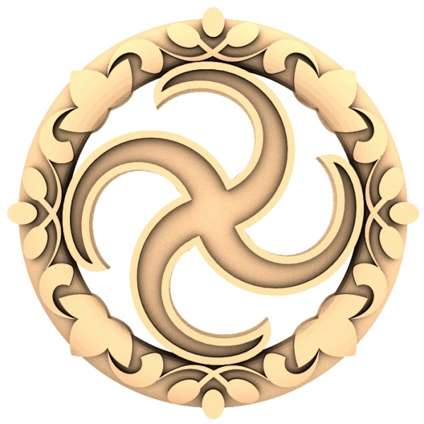 Keltisches Triskelion-Relief 3D-Modell für CNC Keltisches Triskelion-Relief 3D-Modell für CNC