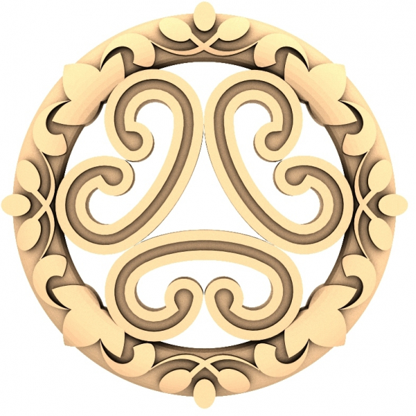 سلتیک Triskelion زینت 3D STL مدل