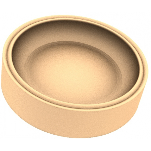 Elegance Bowl 3D STL Model kwa CNC na 3D Printing