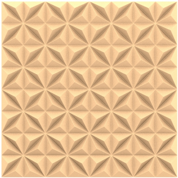 Geometric Elegance 3D Decorative Panel for CNC