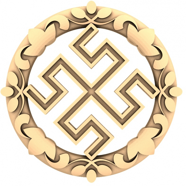 แบบจำลอง STL 3D Wheel of Harmony สำหรับ CNC