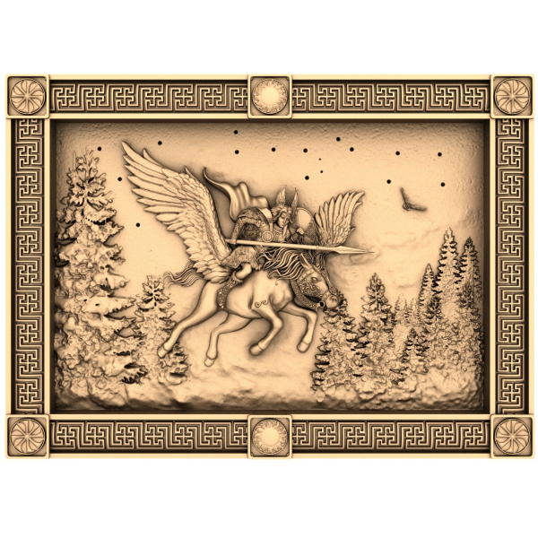 Složitý 3D panel Valkyrie's Ride pro CNC Složitý 3D panel Valkyrie's Ride pro CNC