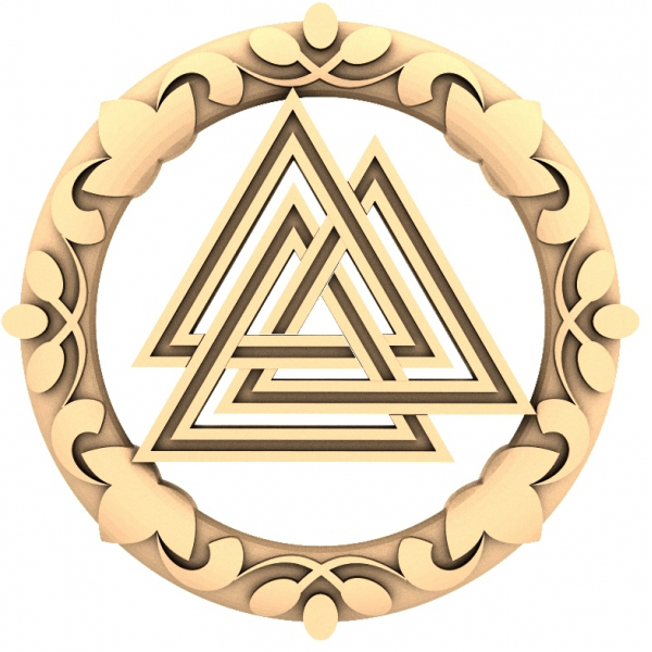 Triskelion هماهنگی 3D پانل STL مدل Triskelion هماهنگی 3D پانل STL مدل