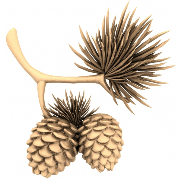Modelo 3D STL Pine Cone Elegance para CNC e marcenaria Modelo 3D STL Pine Cone Elegance para CNC e marcenaria