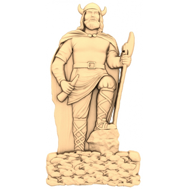 Viking Guardian 3D STL-Modell für CNC und 3D-Druck