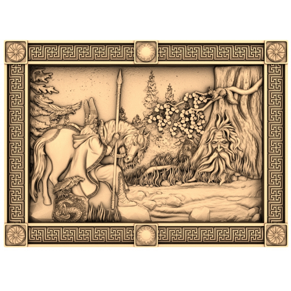 Der Wächter des Waldes - 3D STL Modell für CNC Der Wächter des Waldes - 3D STL Modell für CNC