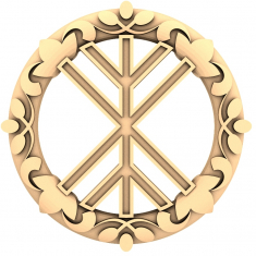 Vegvisir-Runenmedaillon