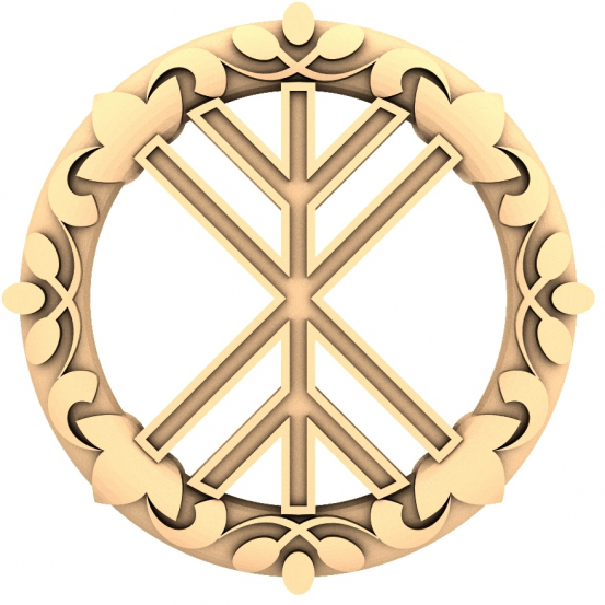 Médaillon runique Vegvisir