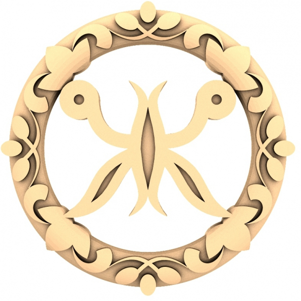 Floral Radiance 3D STL Model for CNC and Printing
