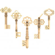 Kolekcja kluczy Antique Elegance