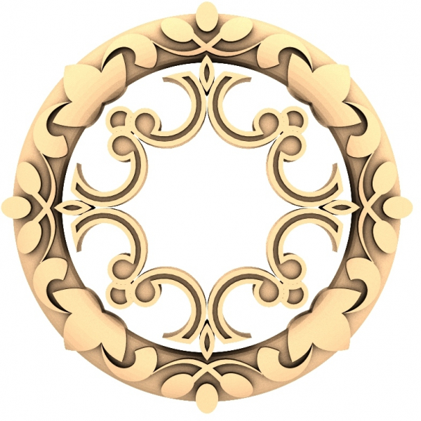 Ornamental Harmony 3D STL Model for CNC Ornamental Harmony 3D STL Model for CNC