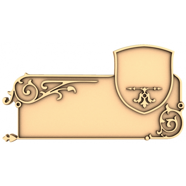 Regal Emblem Panel - CNC 라우터용 3D STL 모델 Regal Emblem Panel - CNC 라우터용 3D STL 모델