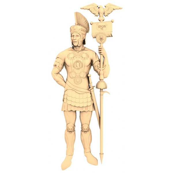 Roman Centurion 3D STL-model til CNC Roman Centurion 3D STL-model til CNC