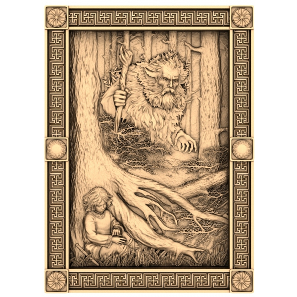 Forest Guardian Encounter 3D STL Model for CNC and 3D Printing