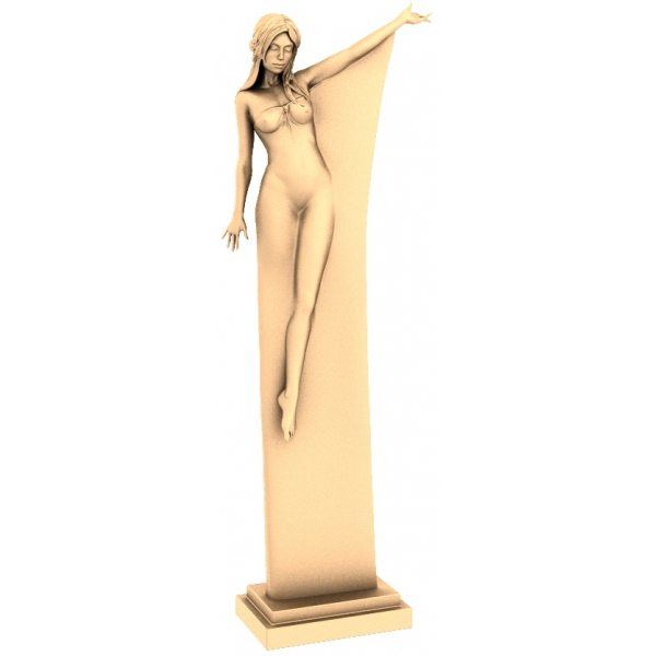 Goddess of Grace 3D STL-model til CNC-træskæring