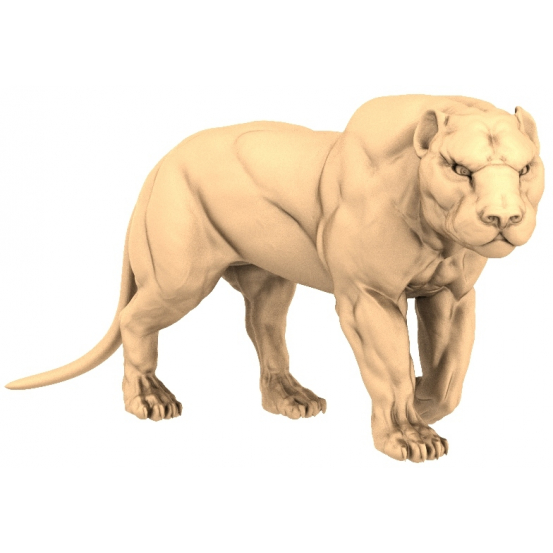 Majestic Panther 3D STL-modell för CNC