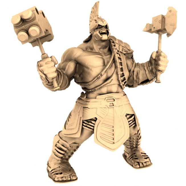 Titan Warrior 3D Model for CNC Machines