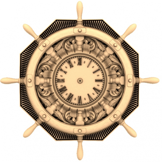 Nautical Timekeeper 3D STL Model for CNC