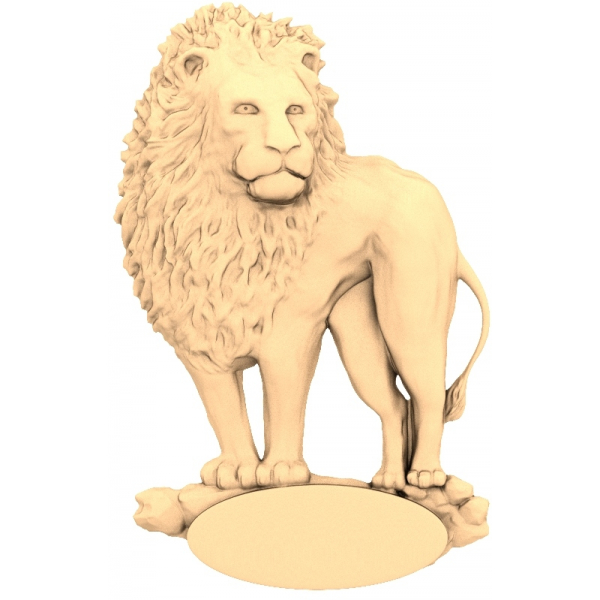 Regal Lion 3D Model pentru CNC și imprimare 3D