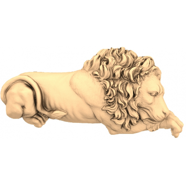 Majestic Lion Relief 3D STL Model pentru CNC