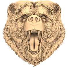 Majestic Bear 3D Relief