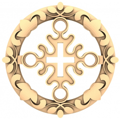 Ornate Cross Relief Design