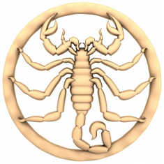Scorpion Zodiac Relief