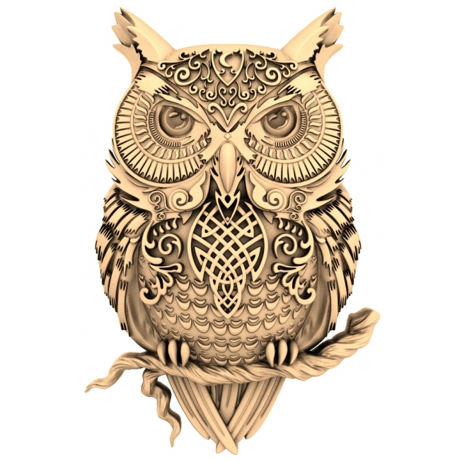 Mystic Owl Relief ສໍາລັບ CNC Router