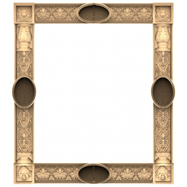 Victorian Elegance Frame 3D STL Model for CNC Victorian Elegance Frame 3D STL Model for CNC