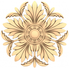 Radiant Sunburst Rosette