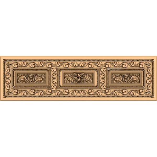 Regal Blossom Panel 3D STL Model for CNC
