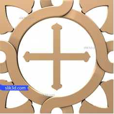 Verziertes Kreuzrelief