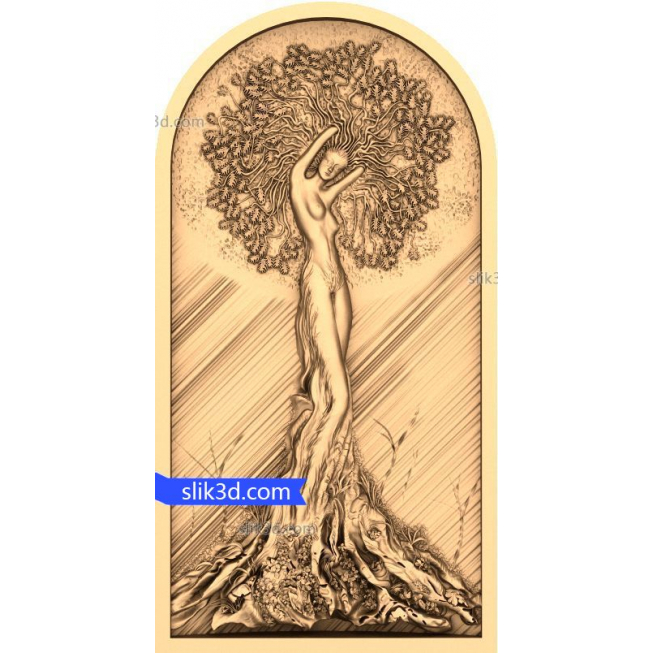 Bas-relief "tree #2" | STL - 3D model for CNC