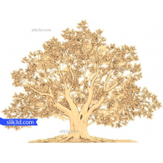 Majestic Oak Tree Relief
