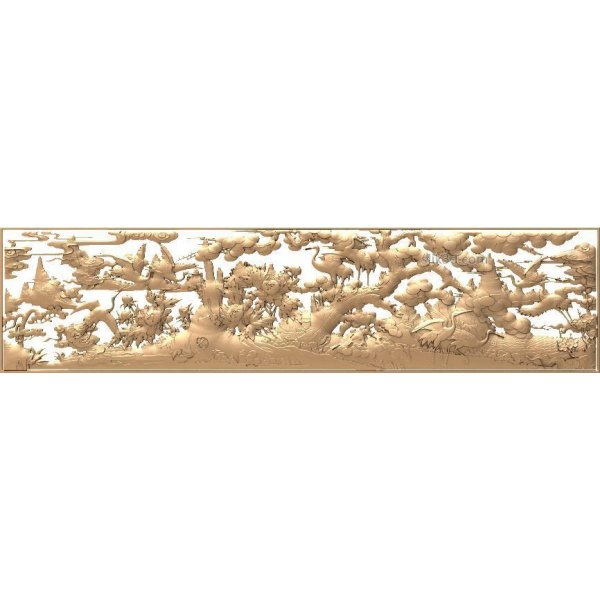 Harmony in Flight - 3D Relief Panel for CNC