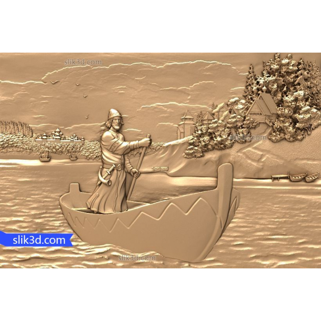Bas-relief "Great Russia Boris Olshansky" | STL - 3D model for CNC