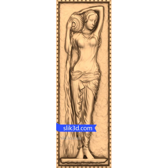 Bas-relief "Girl #8" | STL - 3D model for CNC