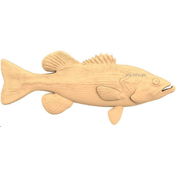 3D STL Model of Walleye Fish for CNC and 3D Printing 3D STL Model of Walleye Fish for CNC and 3D Printing